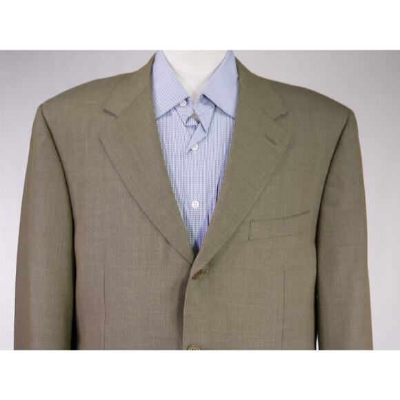 Canali Blazer Green Knit Wool Sportcoat Blazer 44R - Picture 3 of 10